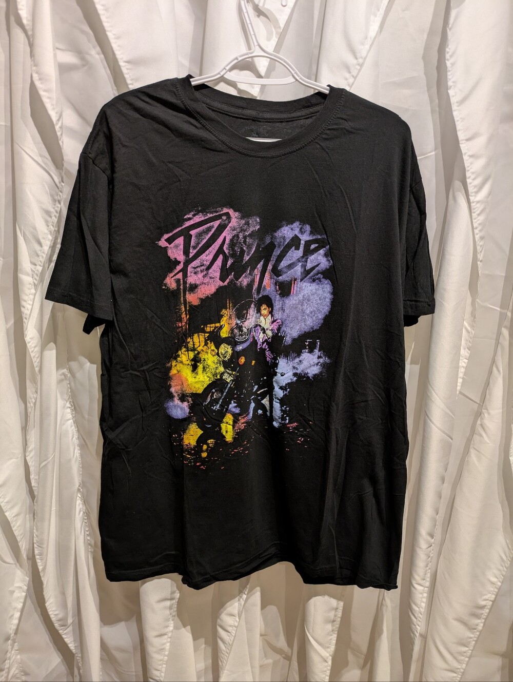 15 Official Prince Purple Rain Graphic T-Shirt Black Mens 2XL Estate Merchandise